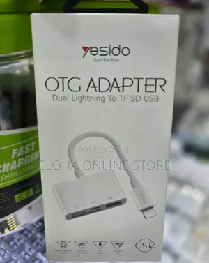 Yesido OTG Adapter Dual Lighting to TF SD USB