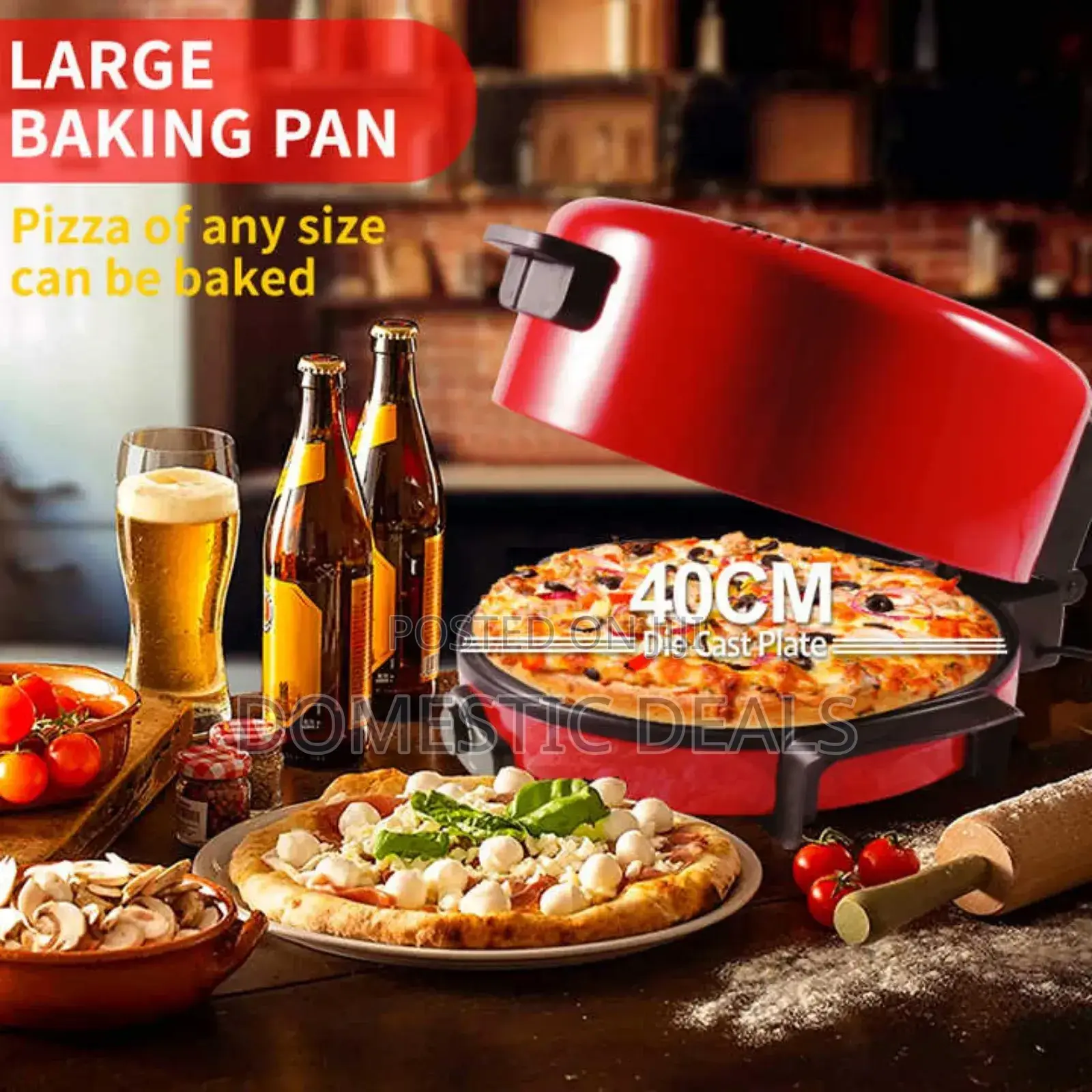 DSP KC3029 Electric Pizza Maker 2200w