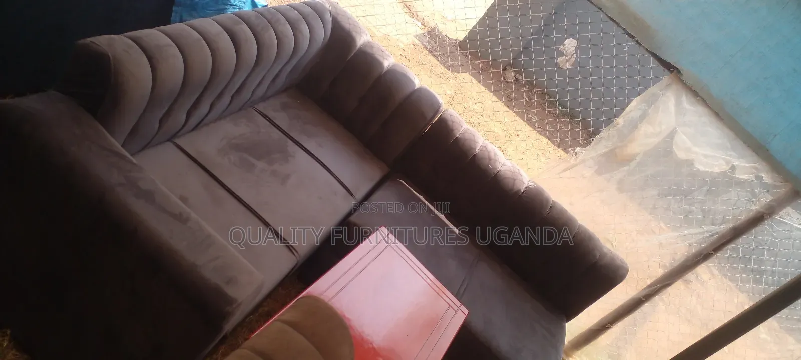 Dark Coffee Brown Sofa Set