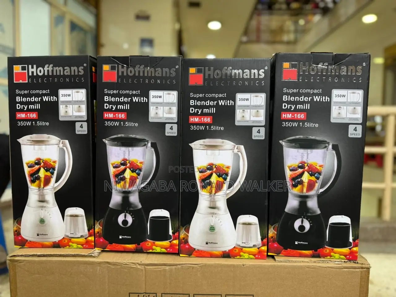 2 in 1 1.5l Home Blender Hoffmans