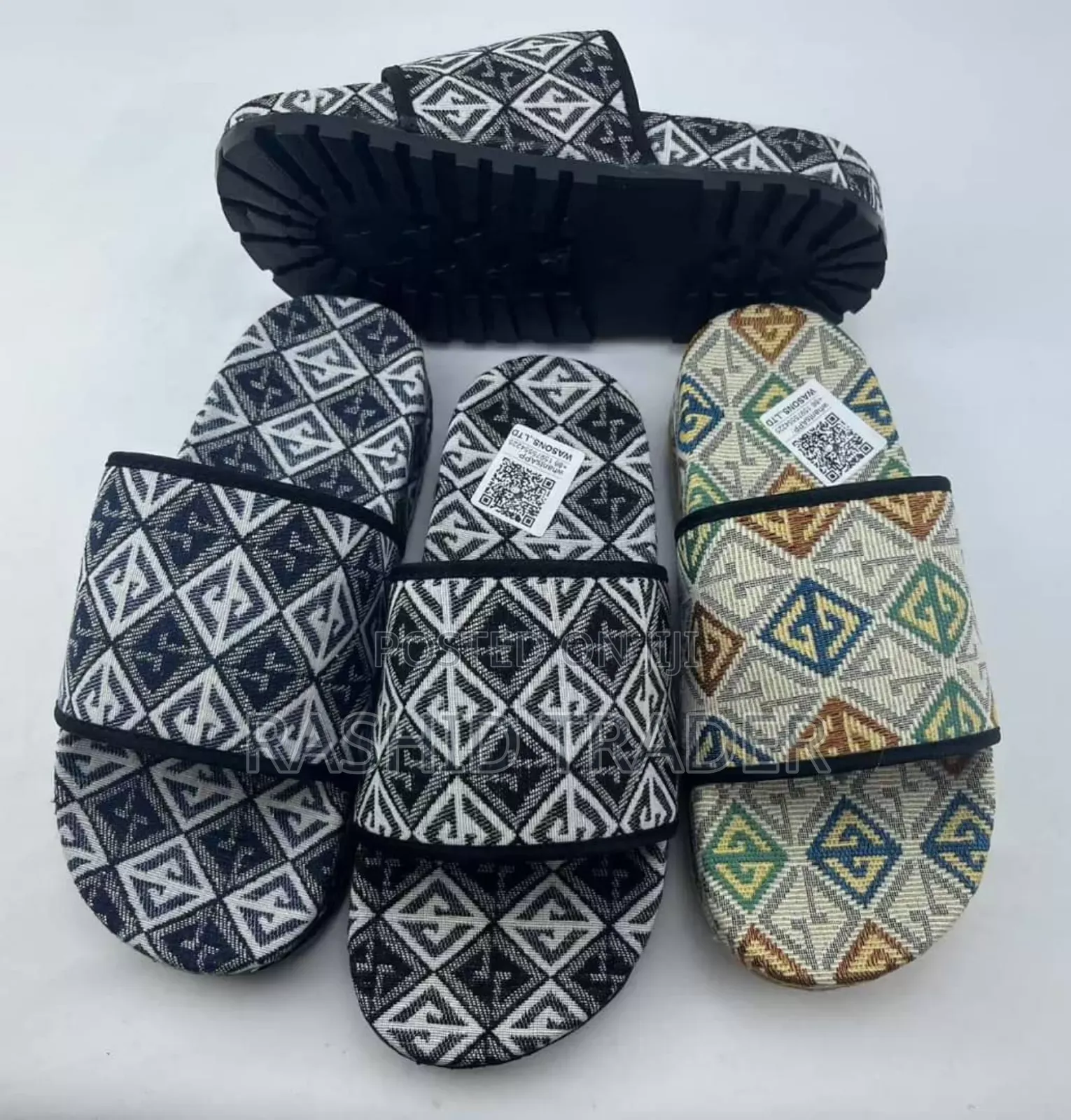 Ptinted Slides Sandals