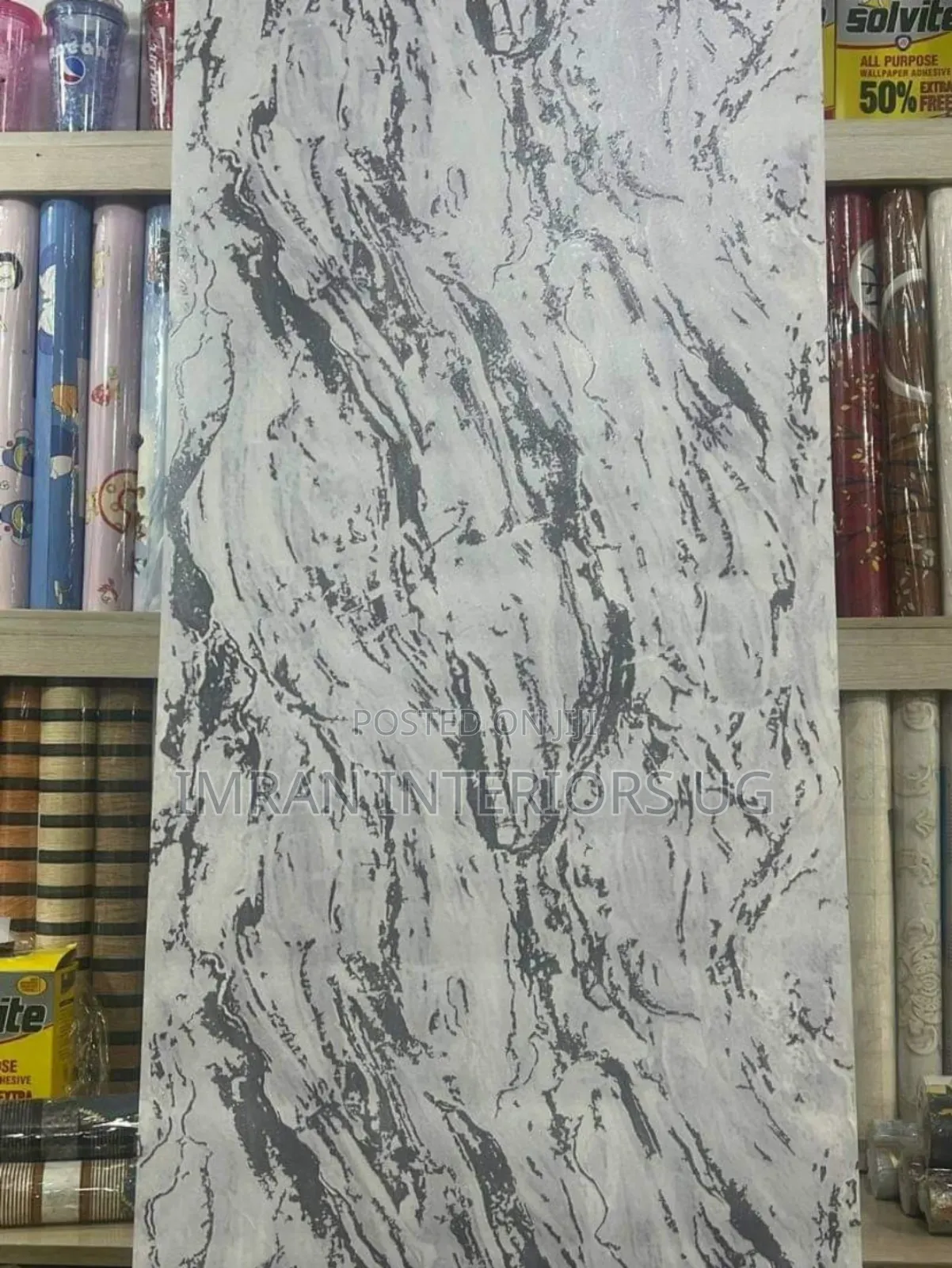 Legit Marble Wallpaper Used on Walls of Shops and Homes.
