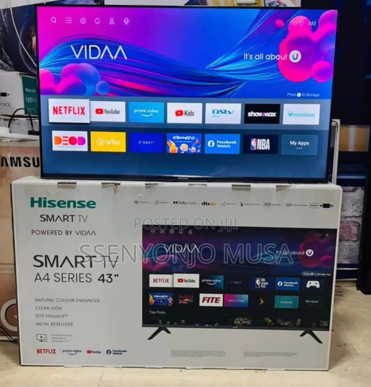 Hisense 43a4 43" Smart Frameless Led Tv | Full Hd, Vidaa-