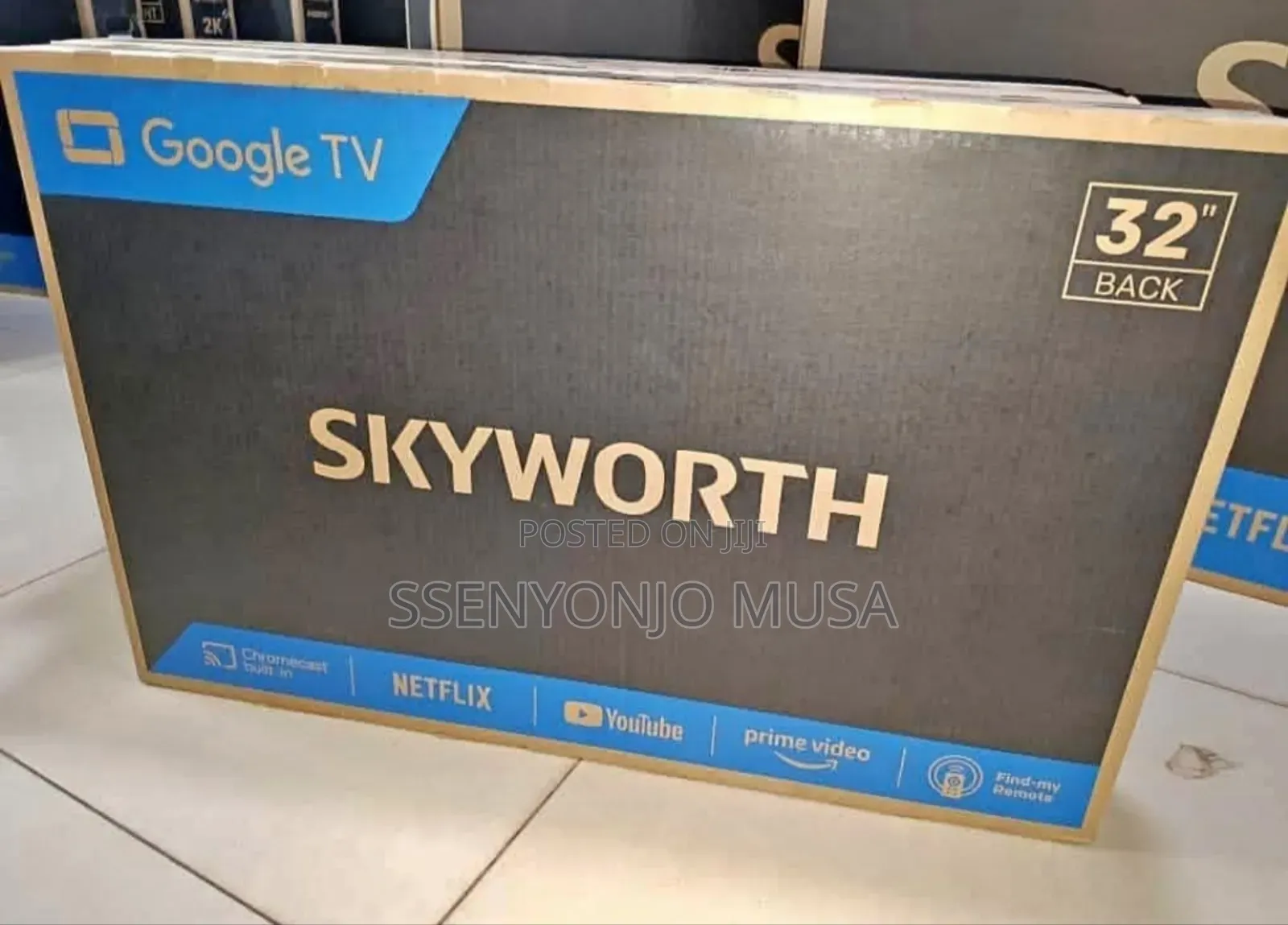 Skyworth 43" Smart Google TV |Free-to-Air Decoder,Netflix