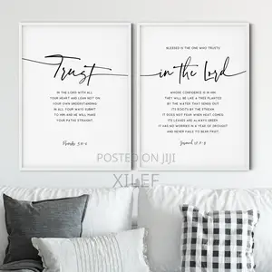 2 Piece Trust God Bible Verses | Wall Art Portrait for You