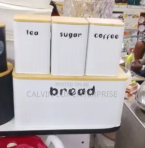 Bread Bin and Canister Set