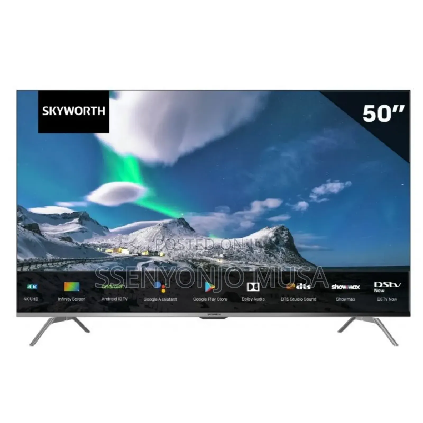 Skyworth 50" UHD Smart TV | Android TV, HDR, Dolby Atmos-