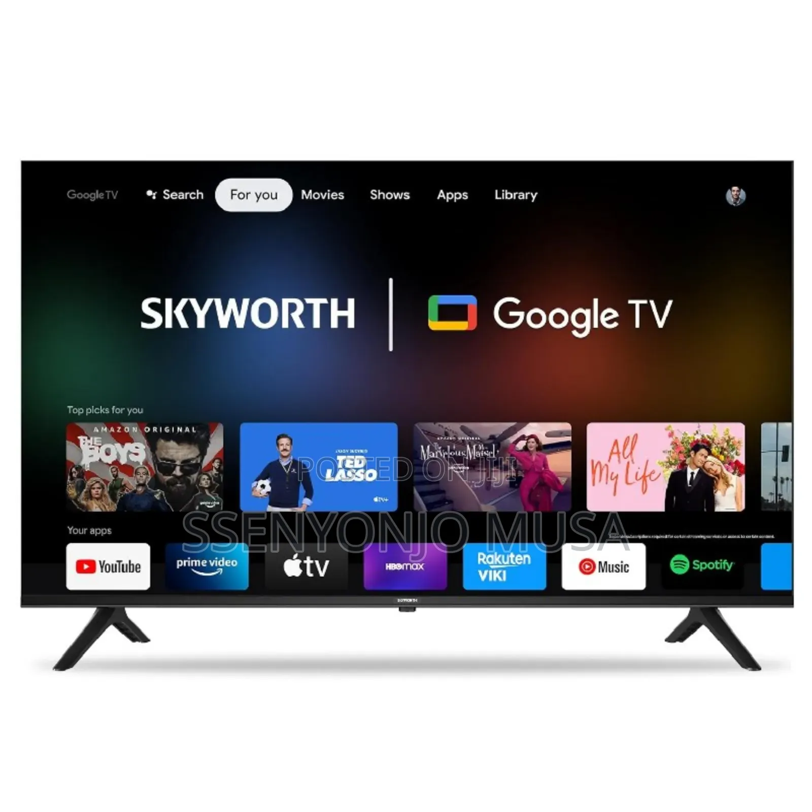 Skyworth 50" UHD Smart TV | Android TV, HDR, Dolby Atmos-