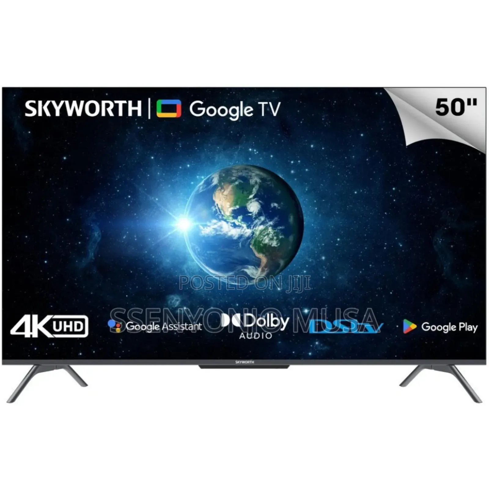 Skyworth 50" UHD Smart TV | Android TV, HDR, Dolby Atmos-