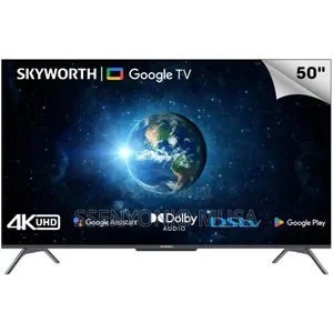 Skyworth 50" UHD Smart TV | Android TV, HDR, Dolby Atmos-