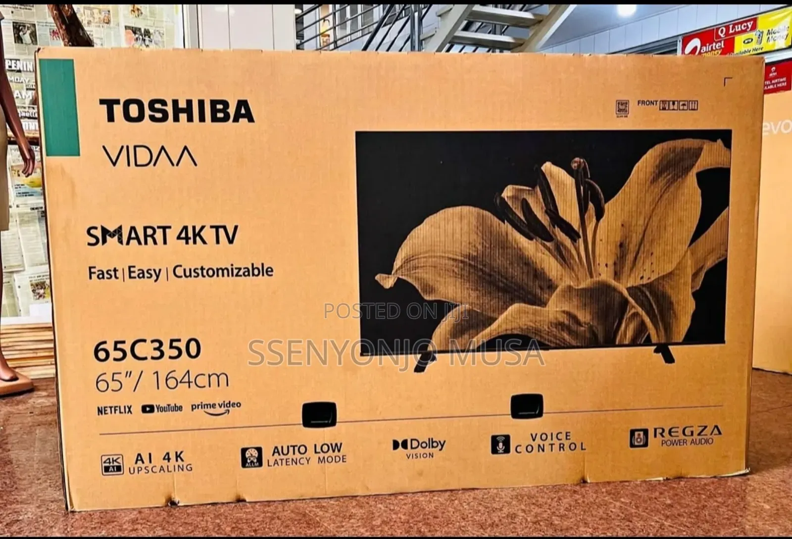 Toshiba 65" Smarttv | VIDAA, Netflix,Youtube,Dolby Vision
