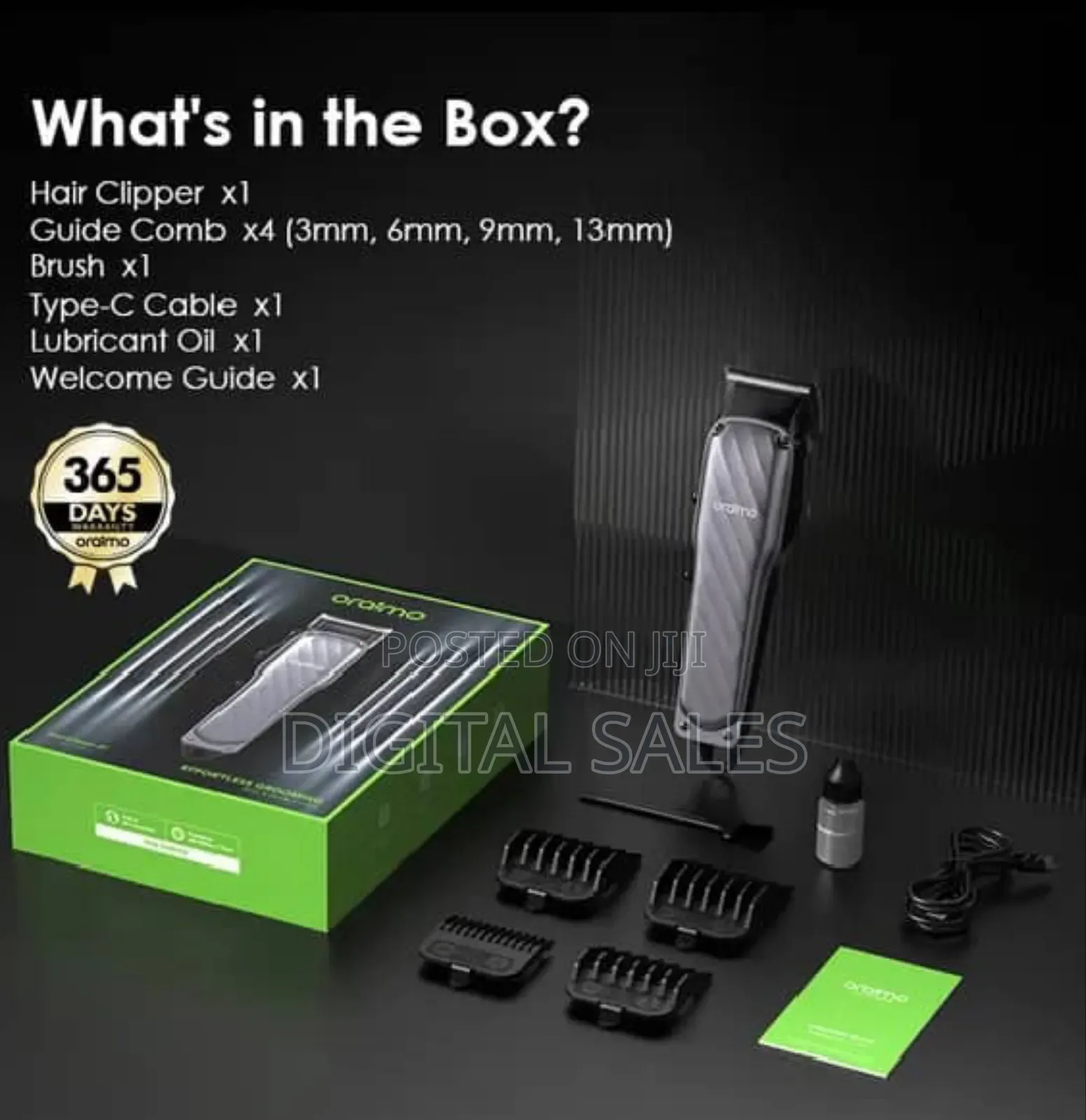 Oraimo Smart Clipper2 Professional Cordless Hair Clipper 5W