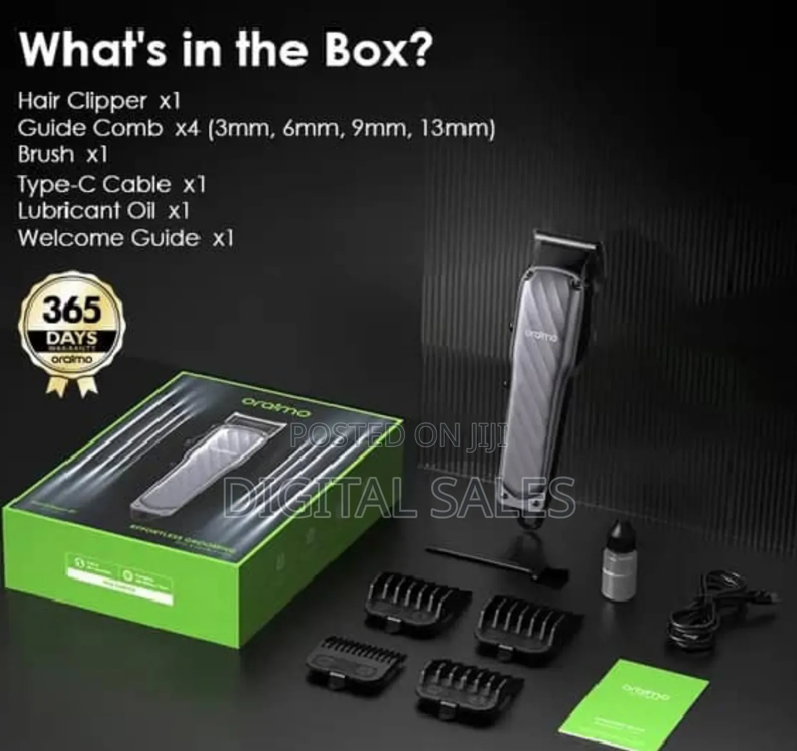 Oraimo Smart Clipper2 Professional Cordless Hair Clipper 5W