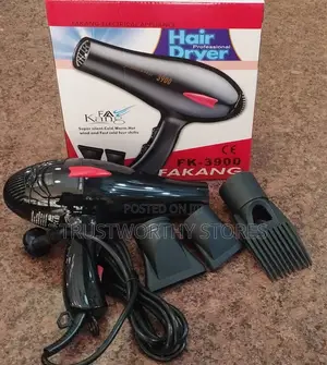 Hand Held Hair Dryer With a Comb