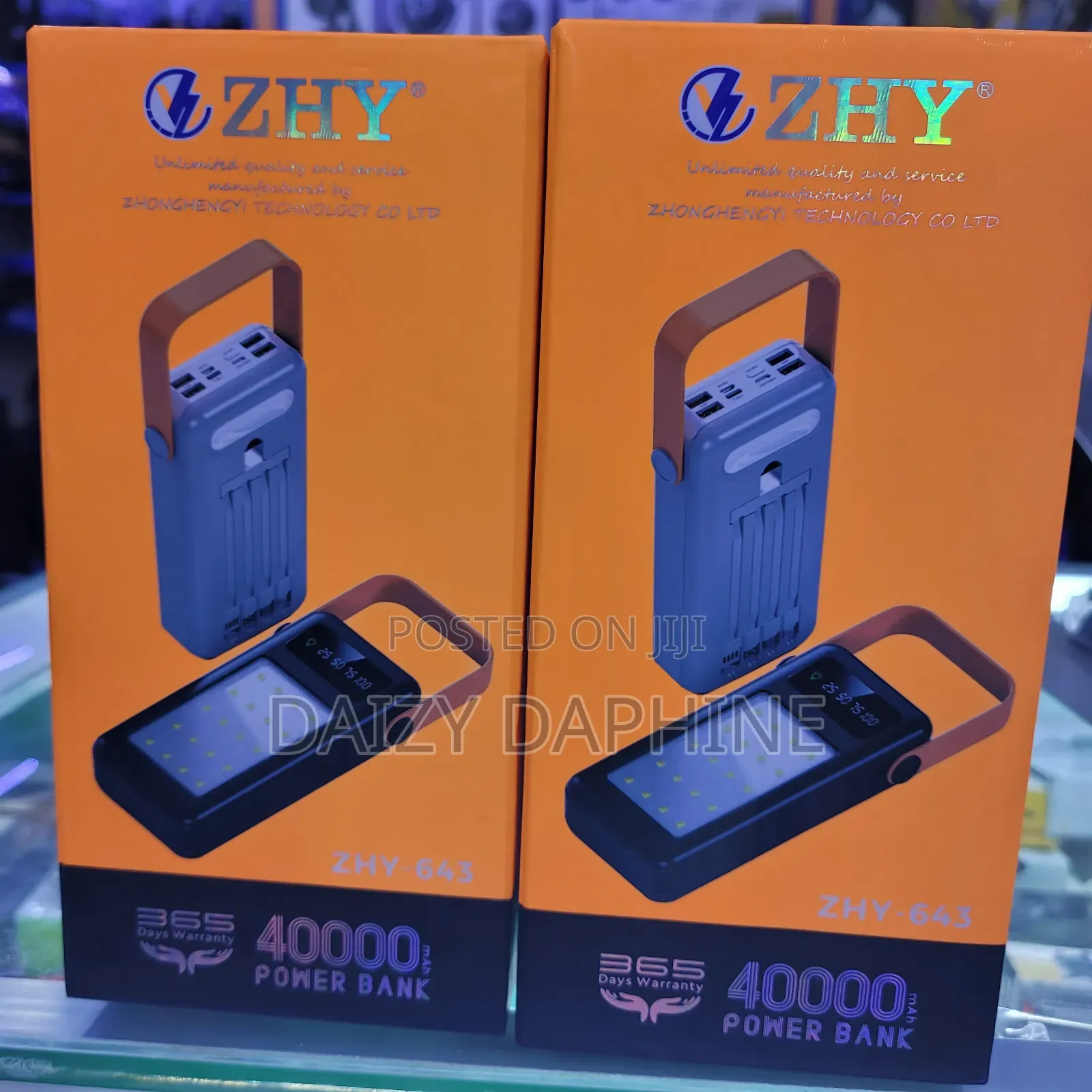 40000mah ZHY Power Bank With LED Light