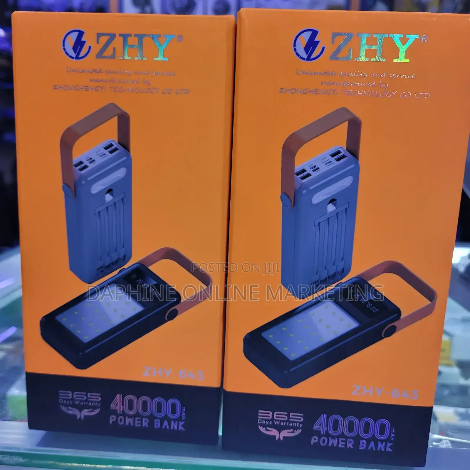 40000mah ZHY Power Bank With LED Light