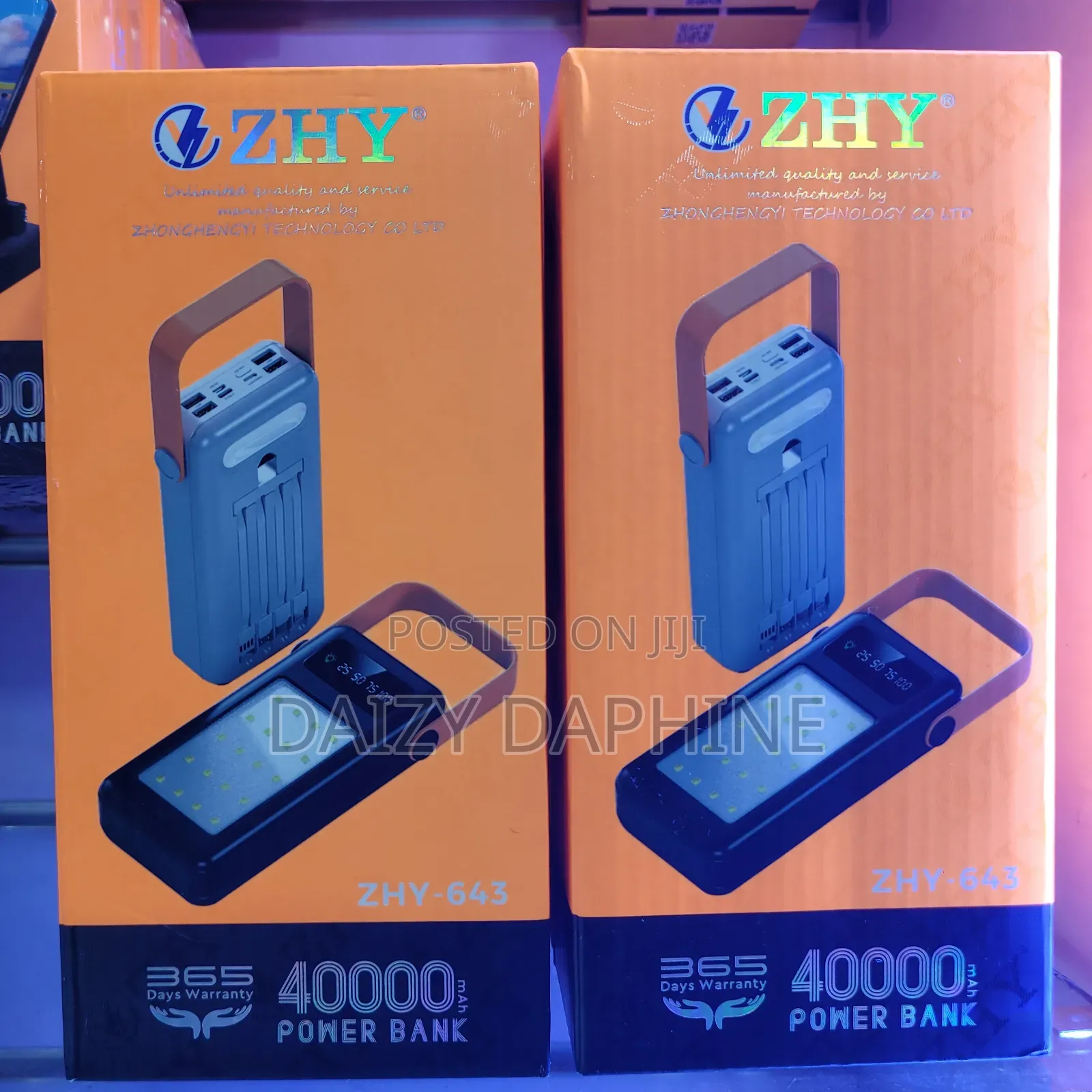 40000mah ZHY Power Bank With LED Light