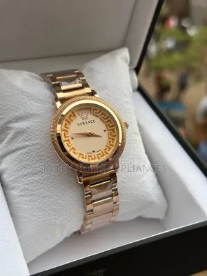 Women's Versace Wrist Stylish Watch Gold