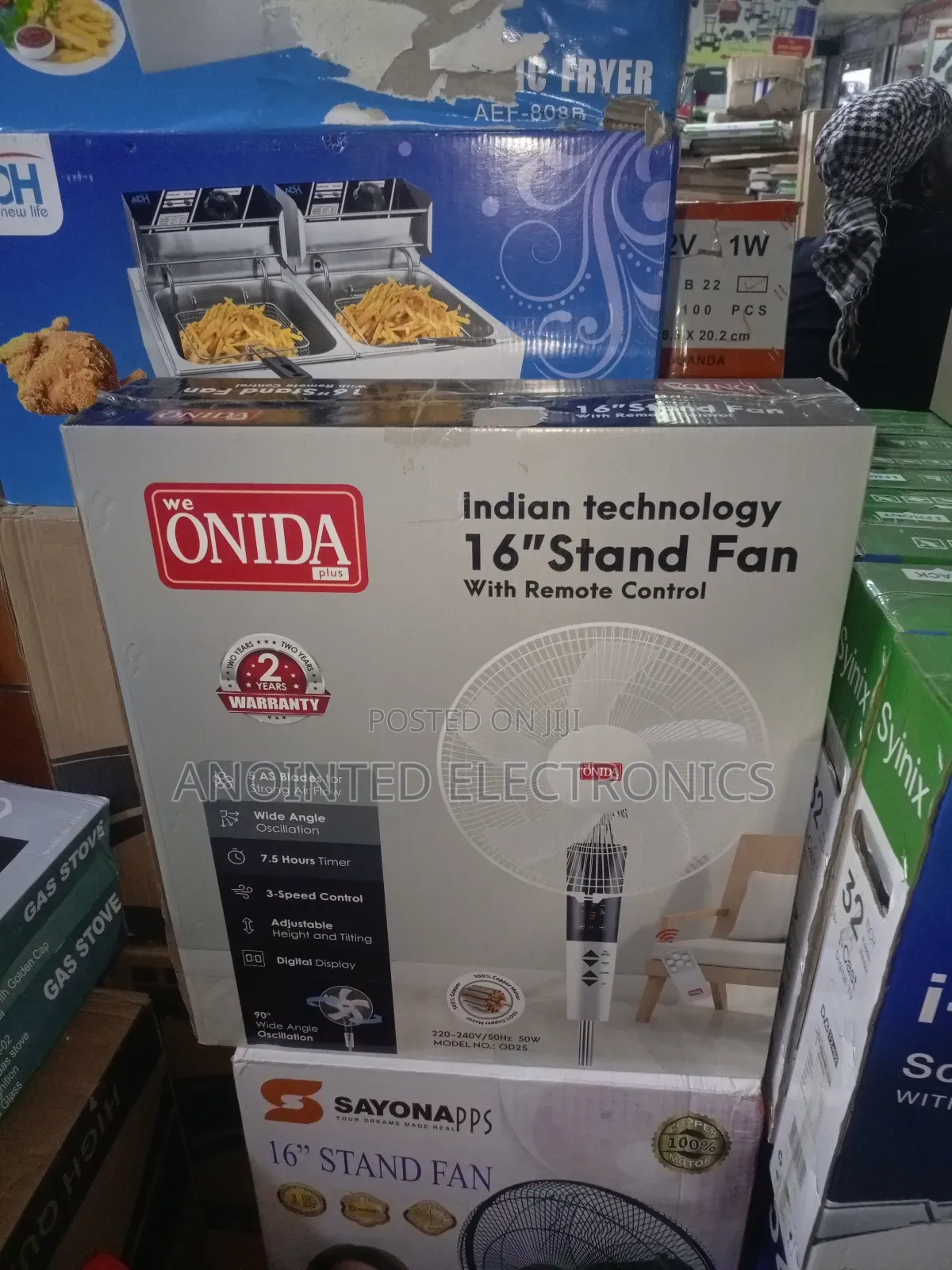 Standing Remote Fan