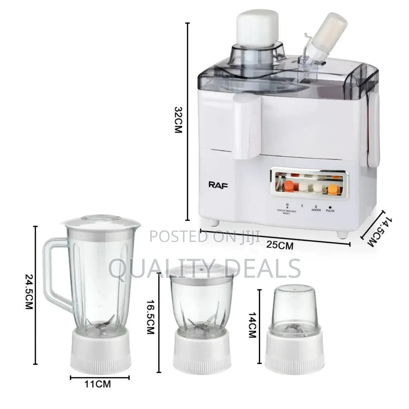 RAF 4in1 Multifunctional Juicer Extractor Blender