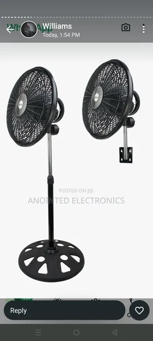 Standing Fan Black