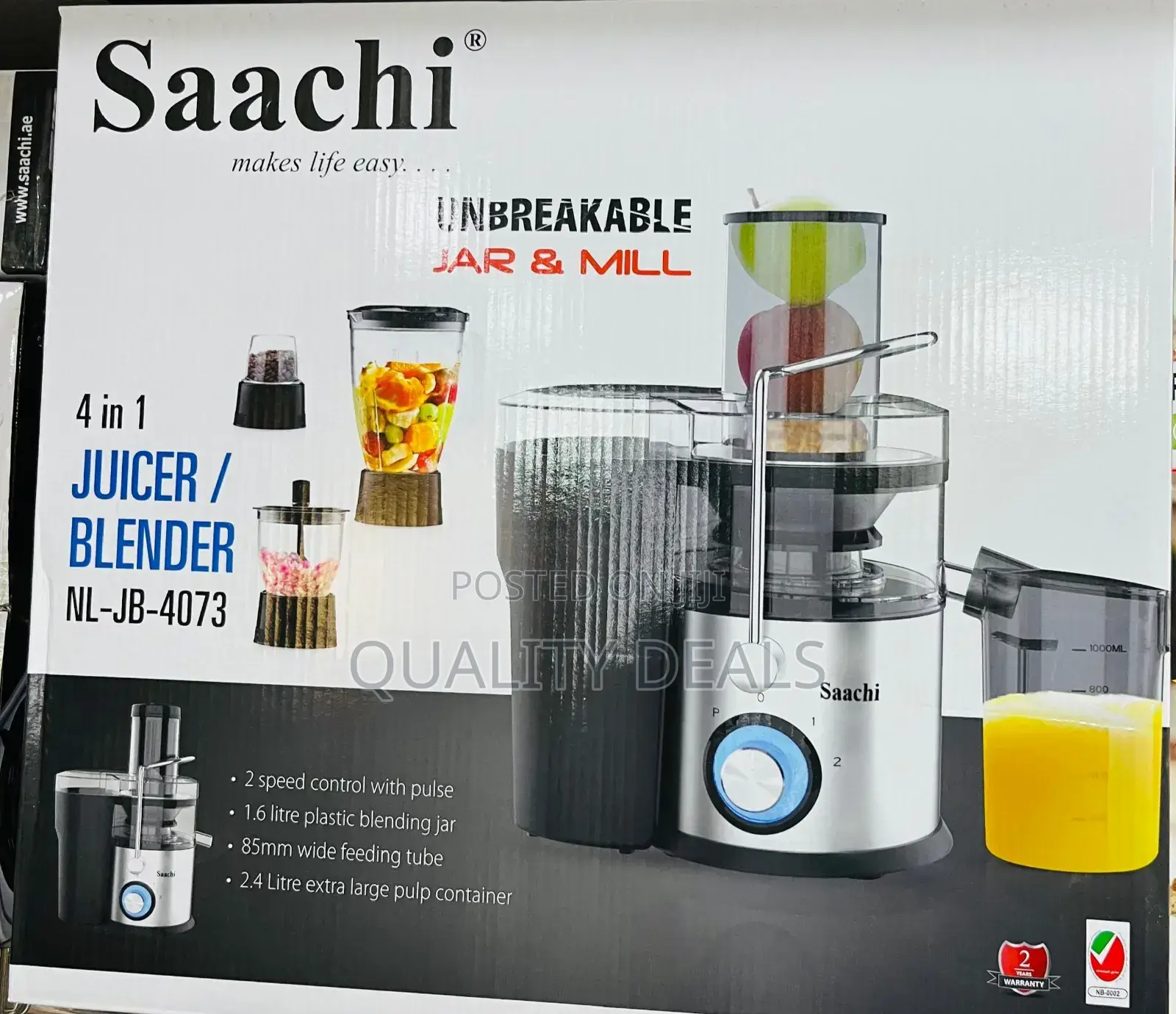 Saachi 4in1 Juicer /Blender/ Juice Extractor
