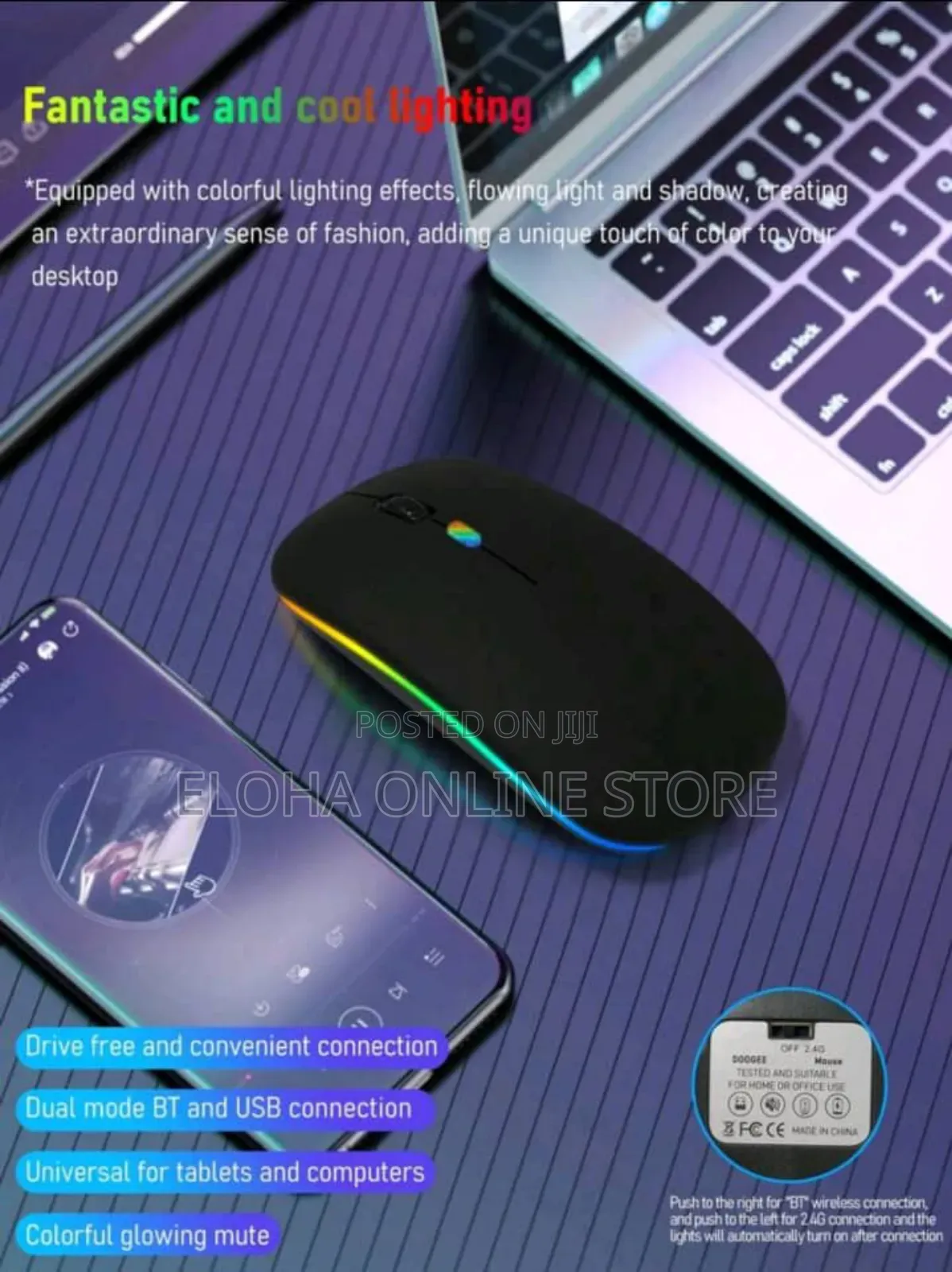 Wireless Silent Mouse for Android Phones,iPhones,Tablets