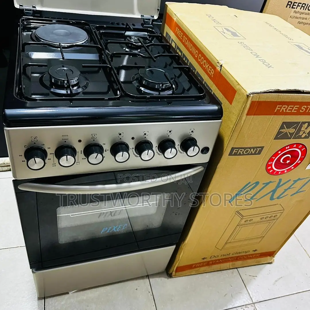 Pixel 50x60cm Cooker With Electric Oven, 3 Gas Plates 