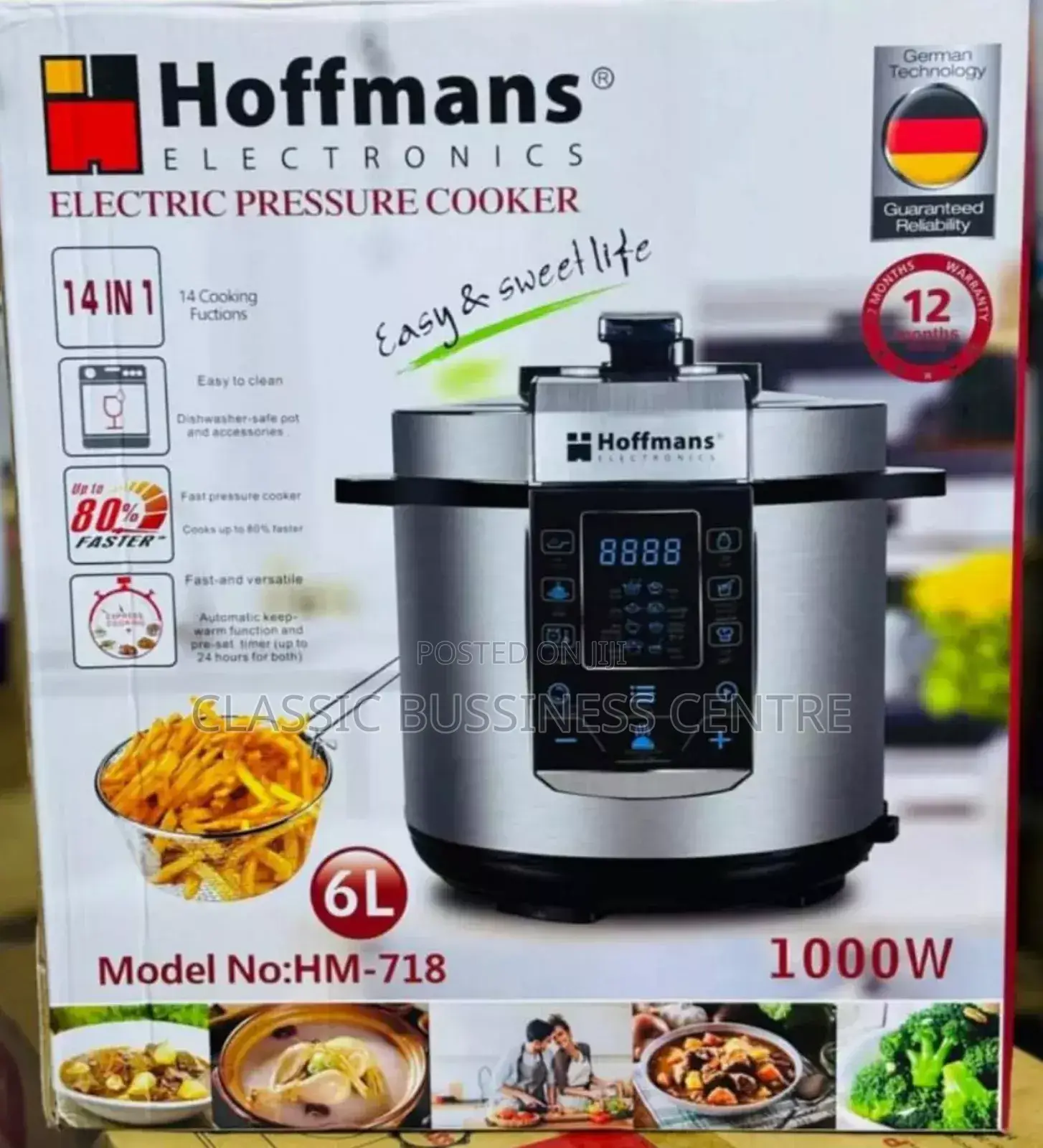 6l Hoffman Pressure Cooker / Electric Pressure Cooker