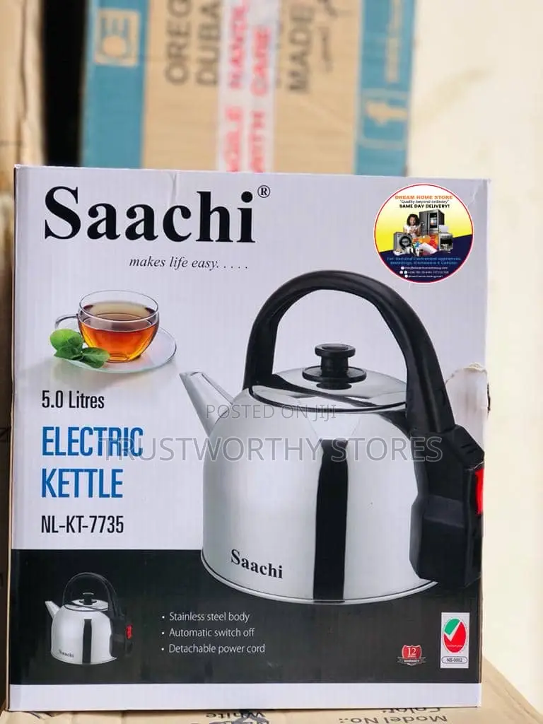 Saachi 5l Electric Kettle - Stainless Steel Body