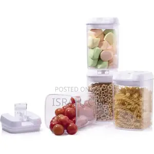 Airtight Kitchen Storage Containers 4pc Plastic Canisters