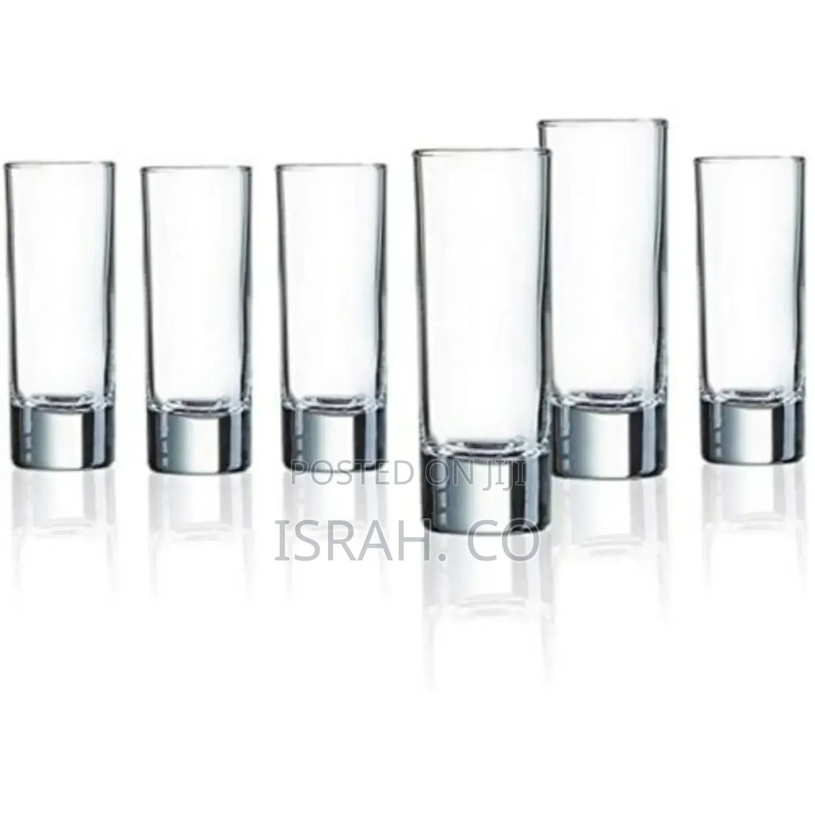 6 Pieces of Long Shot Glasses - Colorless