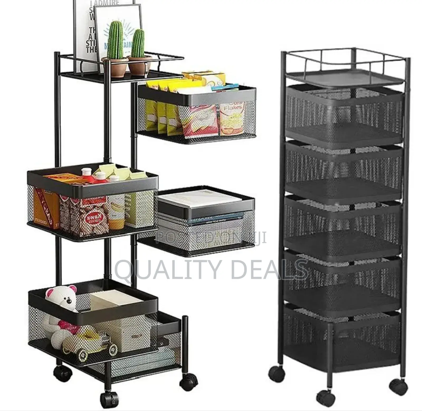 Stainless Steel Rotating Multifunction Storage Rack