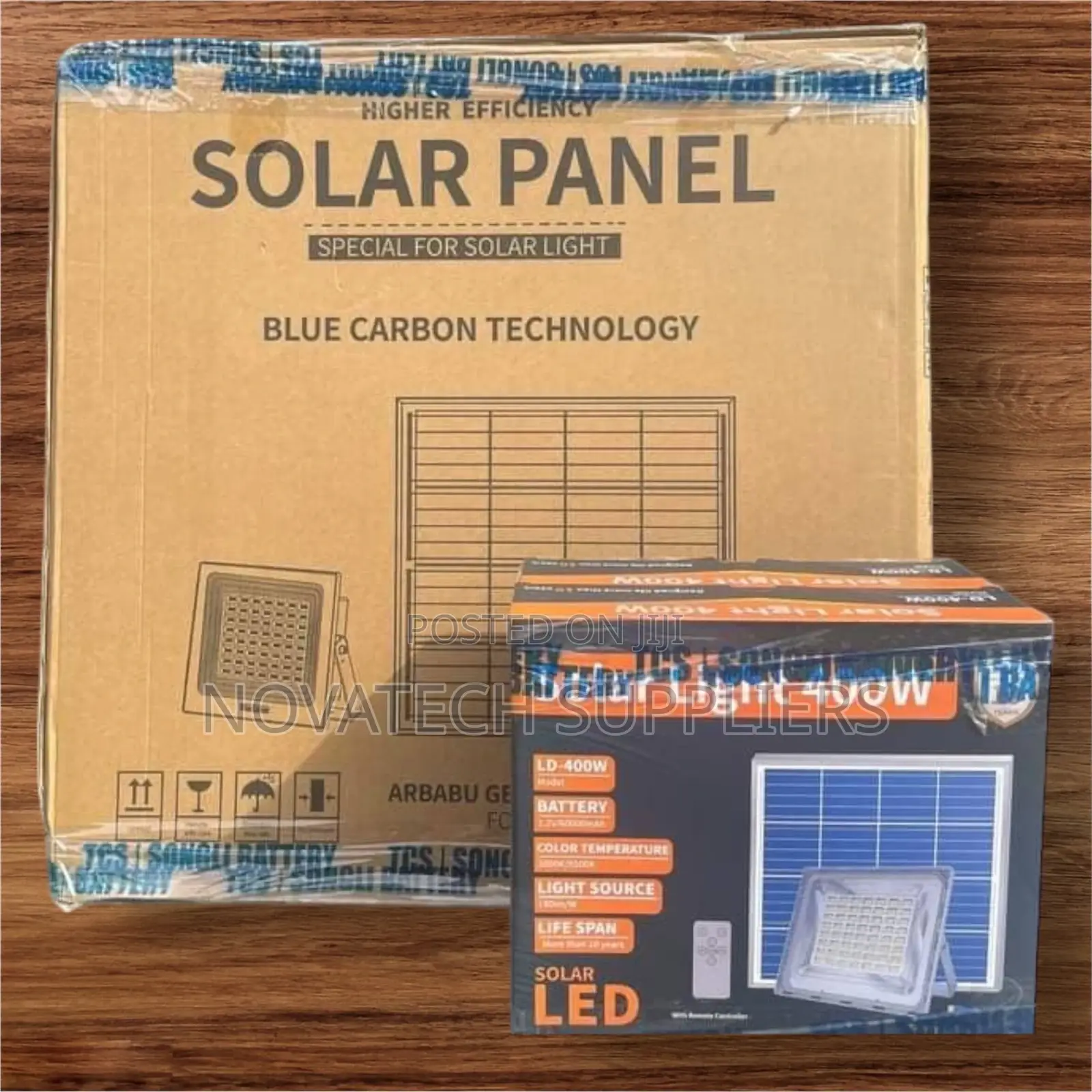 400W Blue Carbon Wawa Solar Flood Lights Lennox