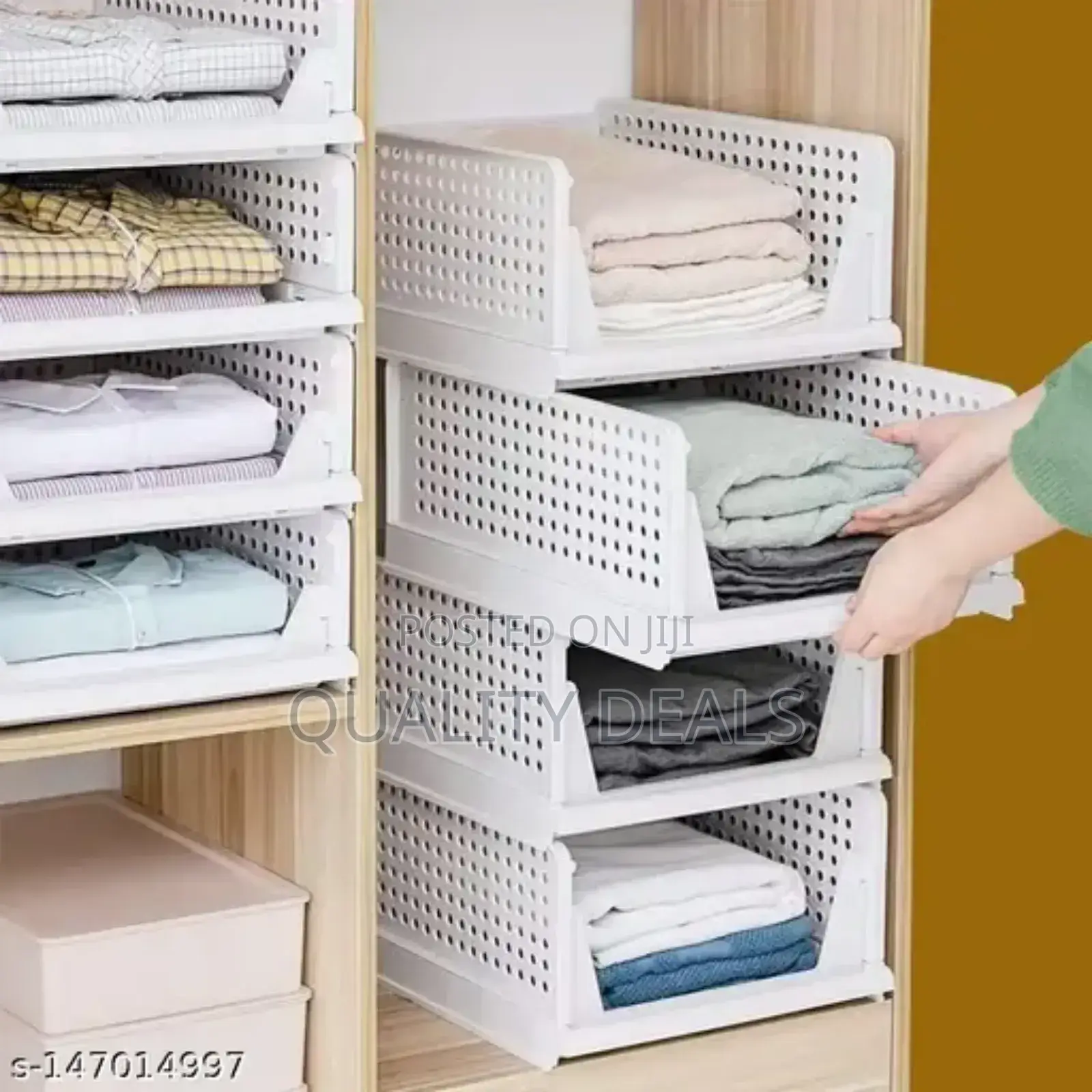 Wardrobe Plastic Clothes Organizer ( Per Piece)