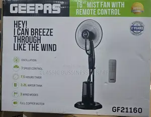 16 Inches Digital Mist Fan / Rechargeable Mist Fan