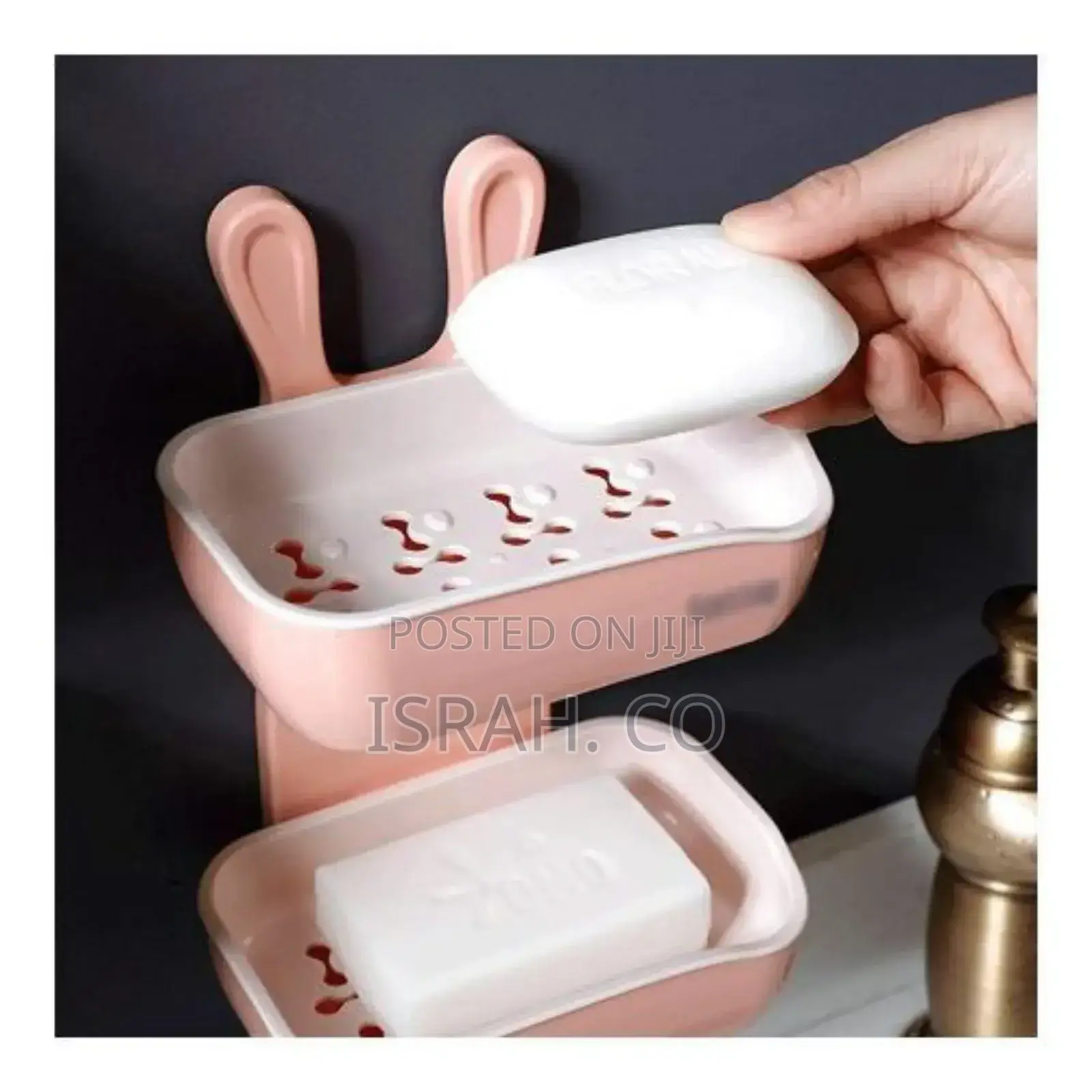 Double Layer Wall Mounted Soap Dish Box for Kitchen Bathroom
