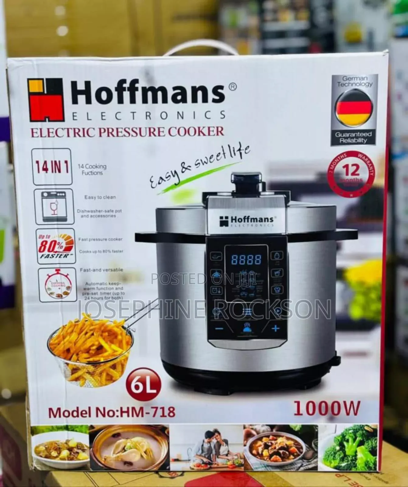 Hoffman Pressure Cooker / 6l Electric Pressure Cooker