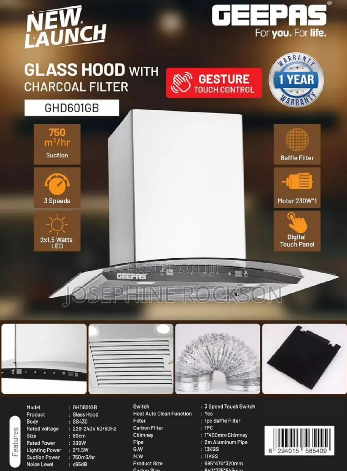 Geepas Chimney Hood / Chimney Hood