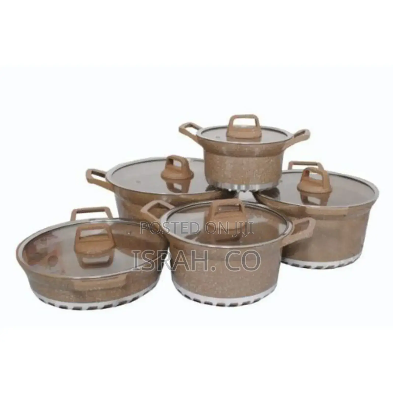 Dissini Regina 10 Pieces Granitenon-Stick Saucepans Cookware