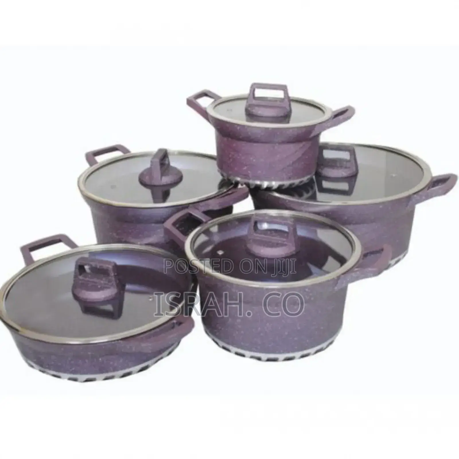 Dissini Regina 10 Pieces Granitenon-Stick Saucepans Cookware