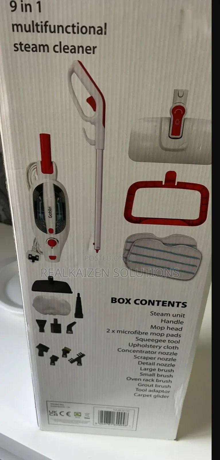 UK GOBLIN 9 in 1 Upright Multifunctional Steam Cleaner Mop