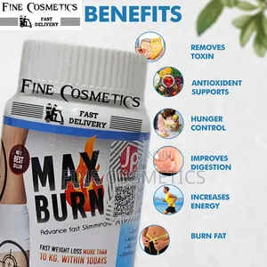 MAX-BURN New Natural Weight Loss Slimming Fat Burn Pills