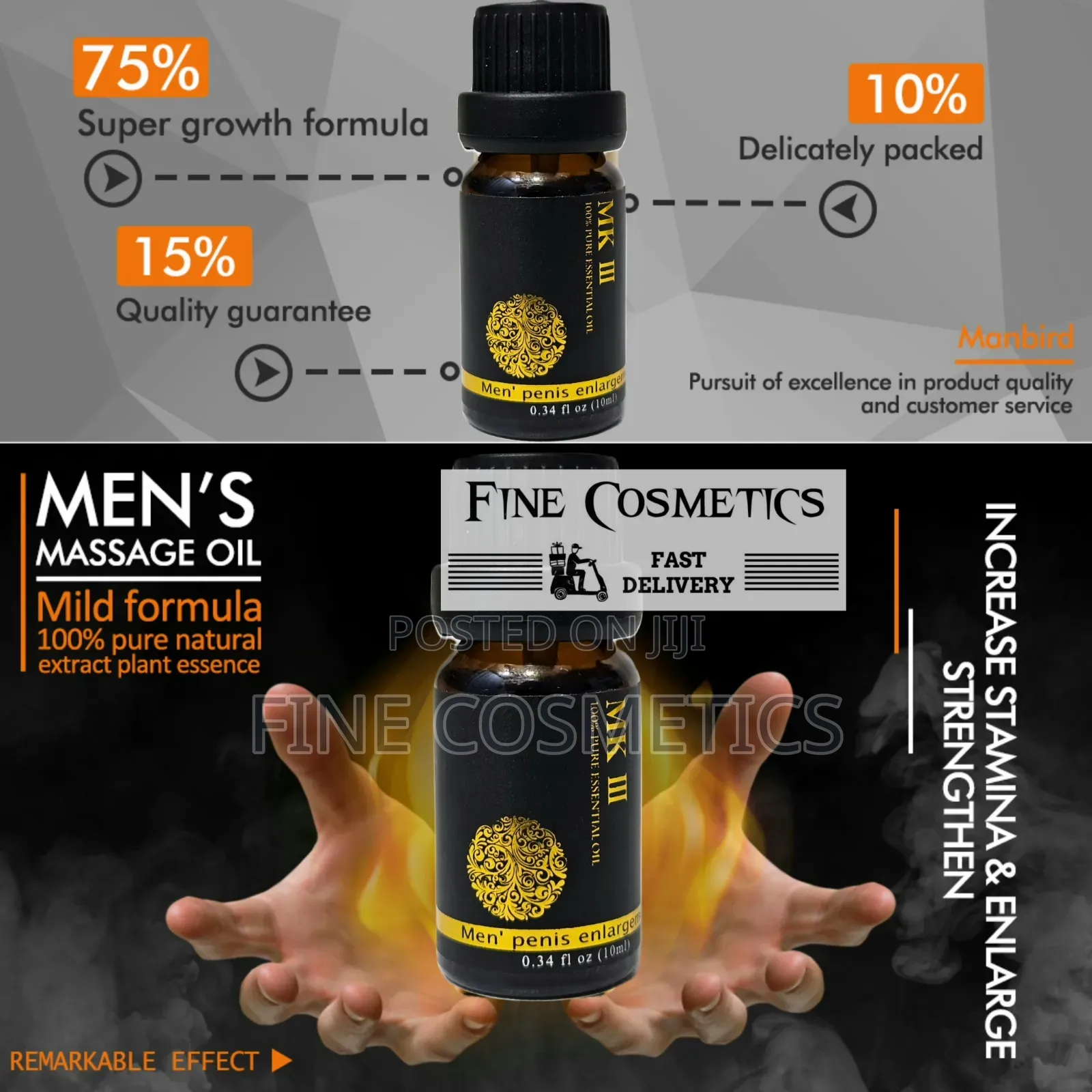 MK III. Male Enlargement Essential Oil for Size and Stamina