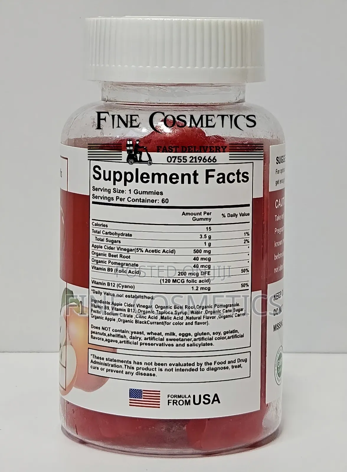 APPLE CIDER VINEGAR GUMMIES for Weight Loss + Immunity. USA
