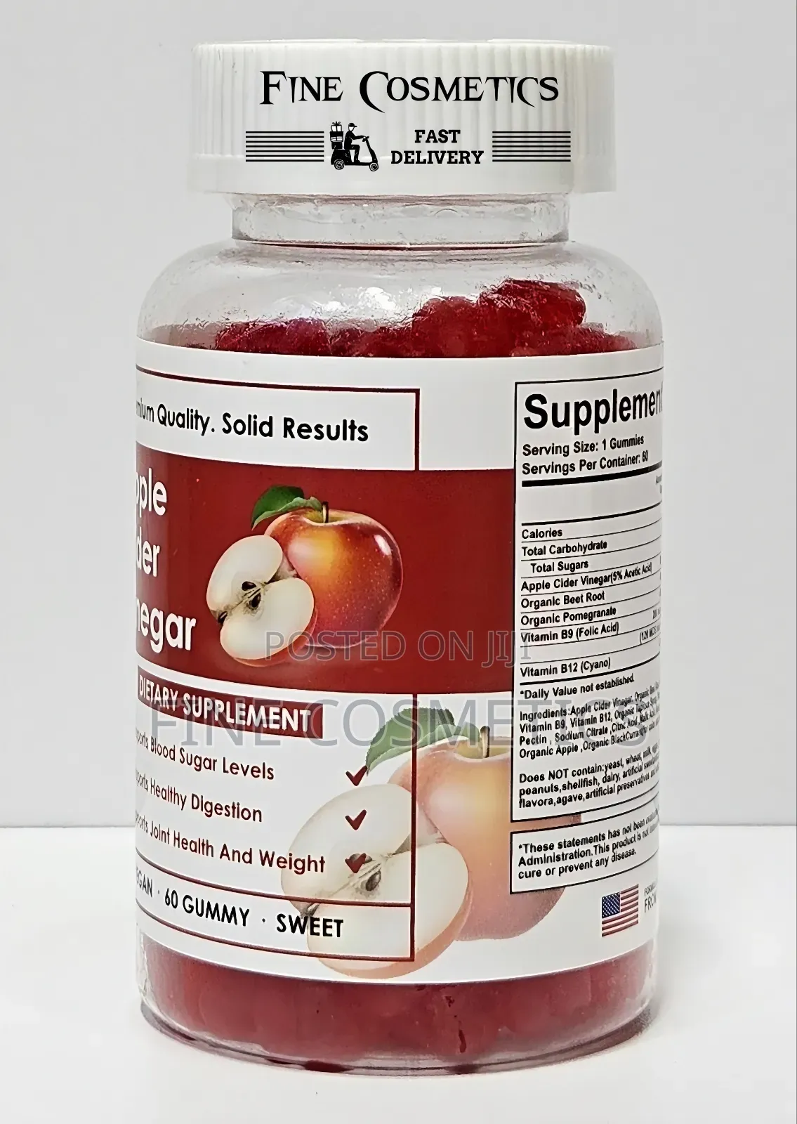 APPLE CIDER VINEGAR GUMMIES for Weight Loss + Immunity. USA