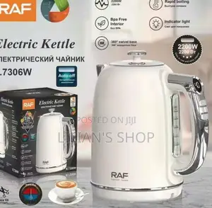 Raf Cordless Electric Water Kettle -White