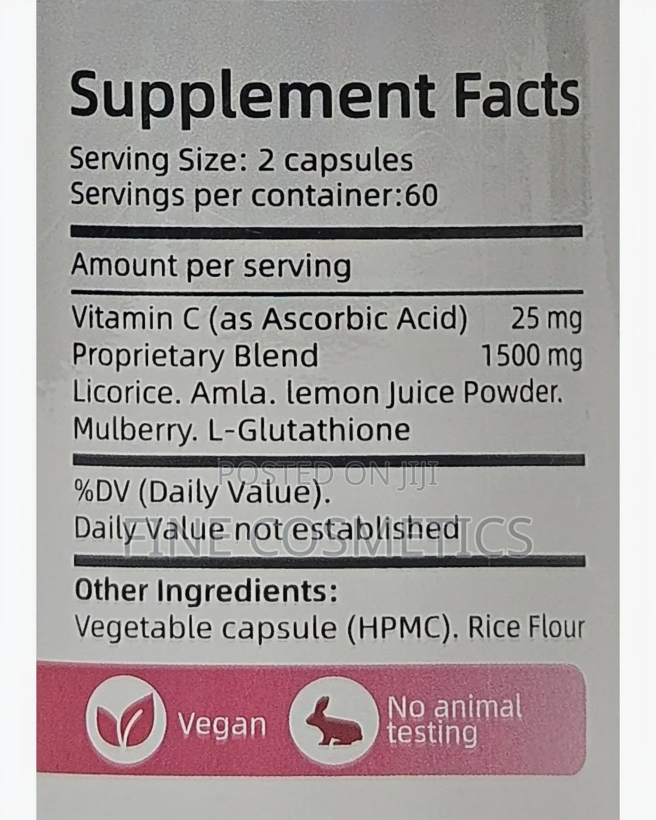 Effective Skin Whitening Glutathione Pills Wiz Vitamin C.120