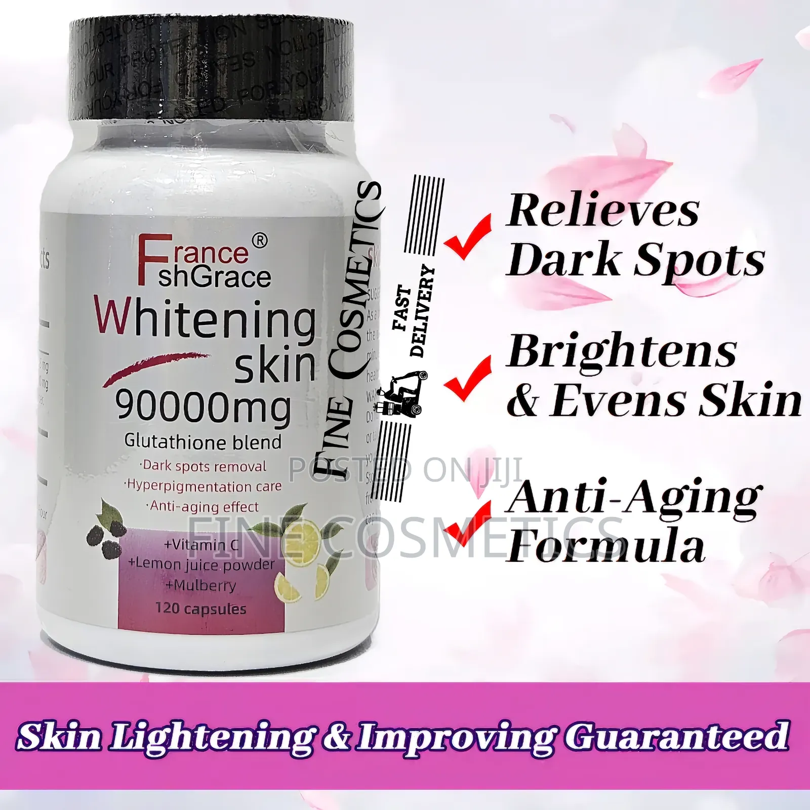 Effective Skin Whitening Glutathione Pills Wiz Vitamin C.120