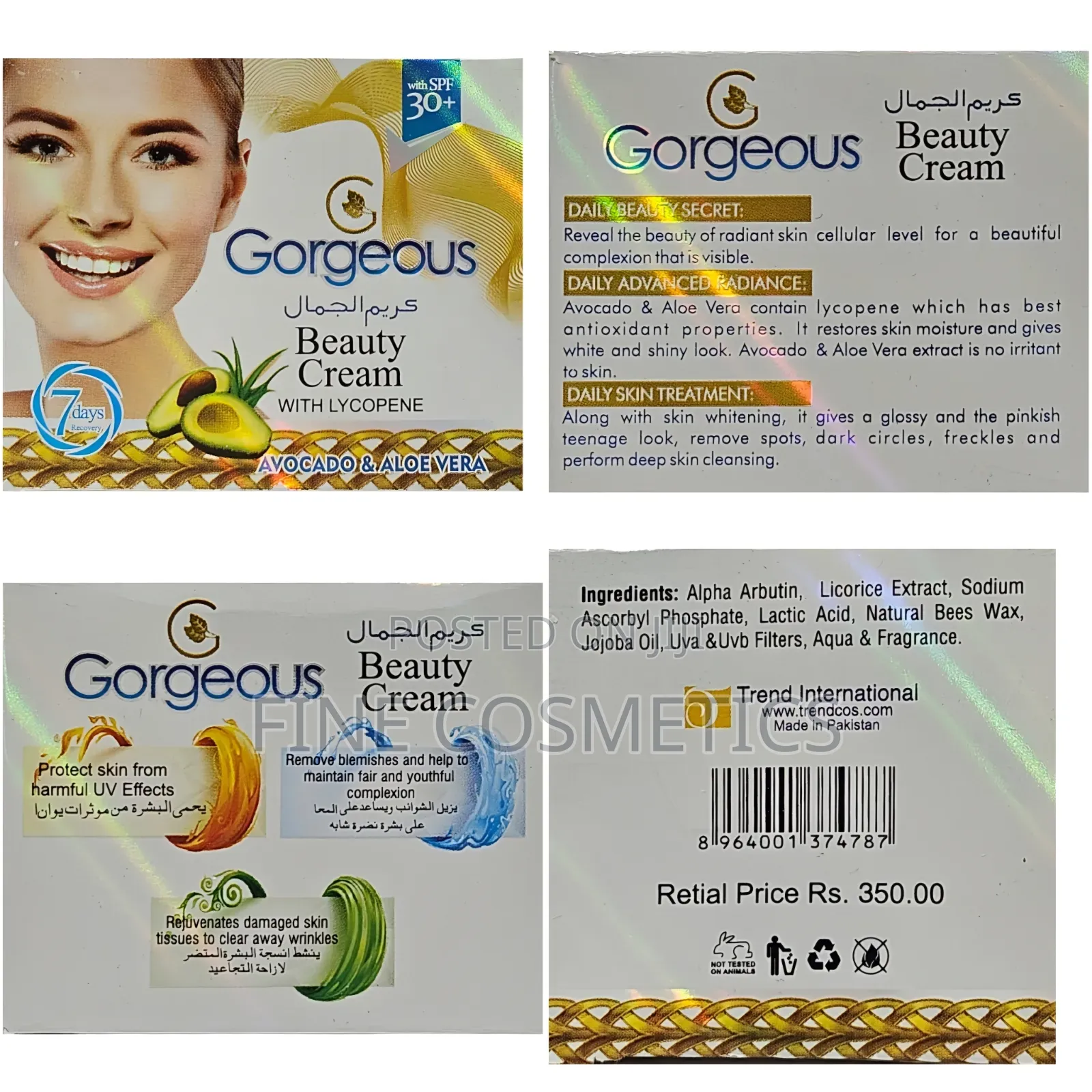 Gorgeous Beauty Cream for Spots and Dark Circles Under Eyes
